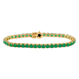 BRAZALETE TENNIS MILKY GREEN 4MM