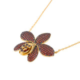 CADENA ORQUÍDEA CATLEYA GRANATE