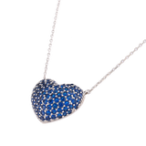 CADENA MUSA CORAZÓN ZÁFIRO