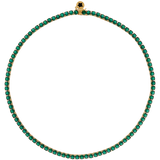 CADENA TENNIS ESMERALDA 3MM