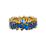 Anillo Multi Baguettes Sapphire/gold