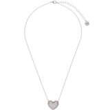 CADENA MUSA CORAZÓN RODIO