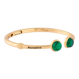 BRAZALETE “ABUNDANCE” CABUCHÓN ESMERALDA