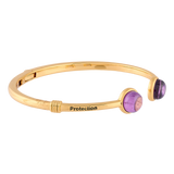 BRAZALETE “PROTECTION” CABUCHÓN AMATISTA