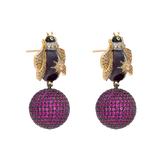 ARETES ESFERA ABEJA DUSK CHOCOLATE