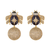 ARETES ESFERA ABEJA DUSK CHAMPAÑA