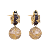 ARETES ESFERA ABEJA DUSK CHAMPAÑA