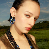 ARETES MESMERA MISI AZUL ONYX