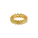 ANILLO MULTI OVALO VERDE LIMÓN