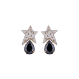 NU ANKA ONYX EARRINGS