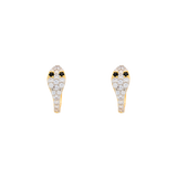 MINI HOOPS SERPIENTE OJOS ONYX