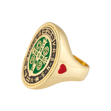 ANILLO SAN BENITO VERDE CHOCOLATE