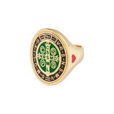 ANILLO SAN BENITO VERDE CHOCOLATE