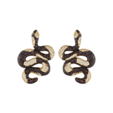 ARETES SERPIENTE WANDERLUST CHOCOLATE CRISTAL