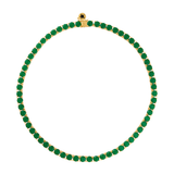 CADENA TENNIS MILKY GREEN 6 MM