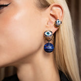 Aretes Esfera Escarabajo Midnight Chocolate