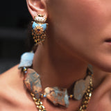 Aretes Escarabajo Zenit Azul