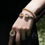 Brazalete Herradura Eki Cristal