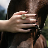 Anillo Eki Herradura Cristal