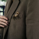 Broche Eki Crimson Chocolate