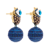 Aretes Esfera Escarabajo Midnight Chocolate