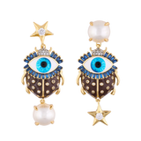 Aretes Estrella Escarabajo Midnight Chocolate