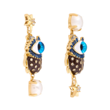 Aretes Estrella Escarabajo Midnight Chocolate