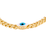 Collar De Cadena Bold Ojo Midnight Azul