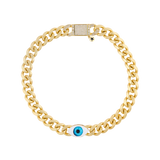 Collar De Cadena Bold Ojo Midnight Azul