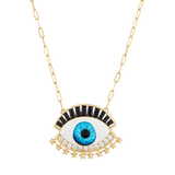 Collar Ojo Y Estrella Midnight Azul