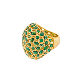 ANILLO BOMBACHO MULTICRISTAL ESMERALDA