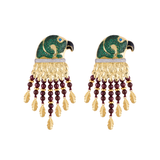 ARETES GRAN IBIS VERDE CHOCOLATE
