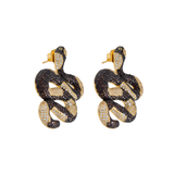 ARETES SERPIENTE WANDERLUST CHOCOLATE CRISTAL
