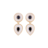 MISI LAPIS LAZULI CRYSTAL STONE EARRINGS