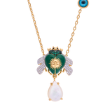 COLLAR ABEJA SUNSET ESMERALDA
