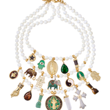 COLLAR DECLARACIÓN DE LIBERTAD PERLA BLANCA