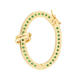 BROCHE ÓVALO ESMERALDA