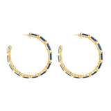 HOOPS LANTANA SIMPLE BAGUETTE ZAFIRO