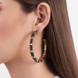 HOOPS LANTANA SIMPLE BAGUETTE ZAFIRO